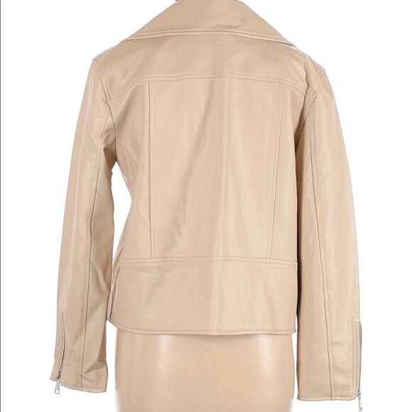 Elizabeth and James Cream Moto Jacket - L - Picture 3 of 10